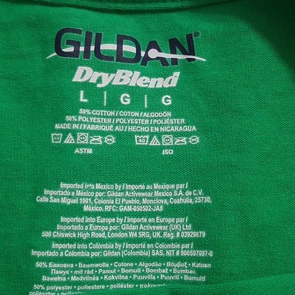 IRISH green shamrock clover St. Patrick's Day Notre Dame graphic tee Lrg. Unisex - Picture 5 of 8